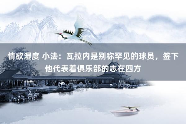 情欲湿度 小法：瓦拉内是别称罕见的球员，签下他代表着俱乐部的志在四方