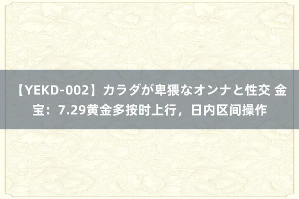 【YEKD-002】カラダが卑猥なオンナと性交 金宝：7.29黄金多按时上行，日内区间操作