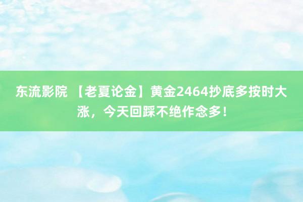 东流影院 【老夏论金】黄金2464抄底多按时大涨，今天回踩不绝作念多！
