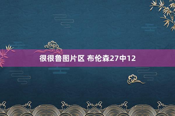 很很鲁图片区 布伦森27中12