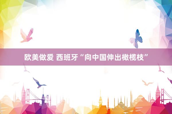 欧美做爱 西班牙“向中国伸出橄榄枝”
